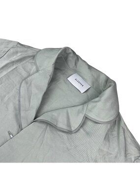 Sleeper Men's 100% Viscose L/S Button Pajama Shirt Gray • Medium